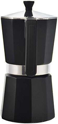 GROSCHE Milano Stovetop Espresso Maker Moka Pot 6 espresso Cup, 9.3oz Black | Cuban Coffee Maker And Italian Moka Pot For Stovetop Espresso; For Gas, Electric, And Propane Stoves With A Soft-Touch Handle - Image 7