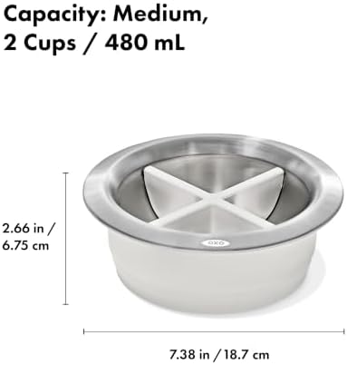 OXO Pet Easy-Clean Slow Feeder - Medium, 2 Cup Capacity - Image 7