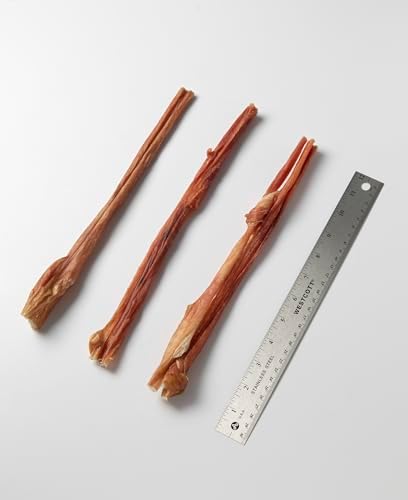 GigaBite Beef Esophagus Dog Treats - Natural Gullet Sticks for Dogs, High Protein Single Ingredient Dog Chews, Rawhide Free Dental Dog Treats for All Dog Breeds - Sticks (12 Inch), Pack of 10 - Image 5