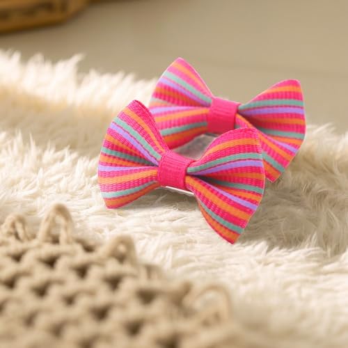 QingHan Dog Hair Bows Small Puppy Clips for Pet Grooming Accessories Doggy Gifts 60Pcs (30 Pairs) - Image 7