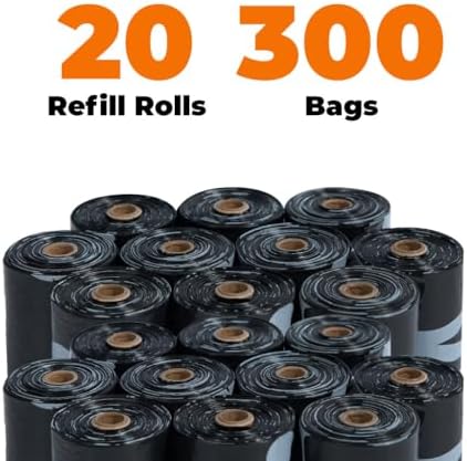 Best Pet Supplies GRS Poop Bags for Dogs - Black, 300 Count, Unscented - Image 7