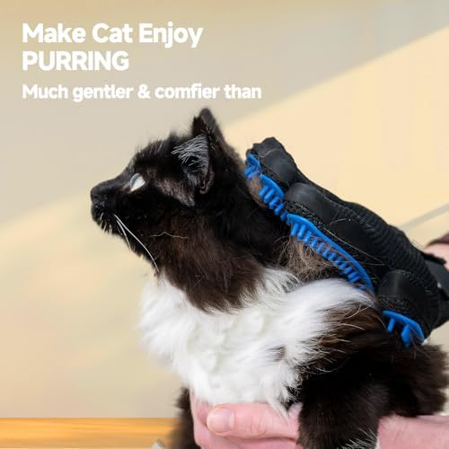 NVNAN 2-in-1 Pet Grooming Glove and Fabric Hair Remover - Image 7