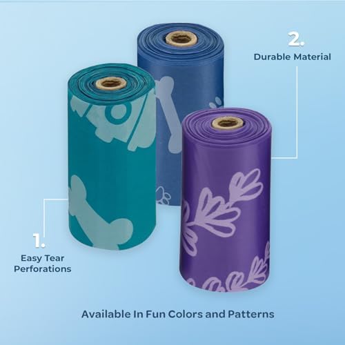 Best Pet Supplies Poop Bags for Dogs - Assorted Colors, 240 Bags - Image 7