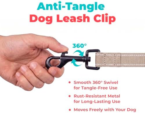 Best Pet Supplies Voyager Nylon Dog Leash - Khaki, Small - Image 7