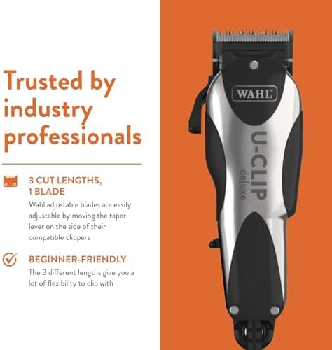 Wahl Pro Animal Deluxe U-Clip Clipper, Black & Chrome - Image 6
