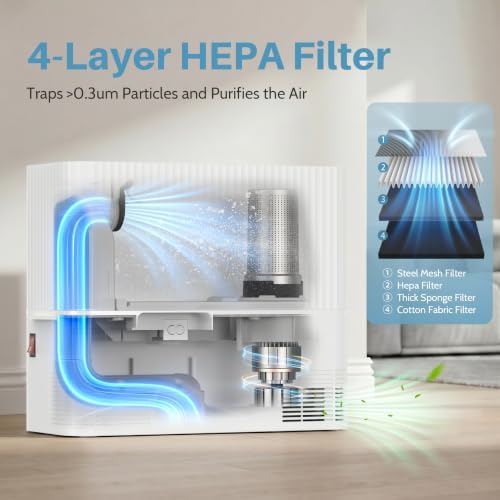 Touchless Vacuum Automatic Dustpan, 20Kpa Suction, Compact Baggless Design - Image 6