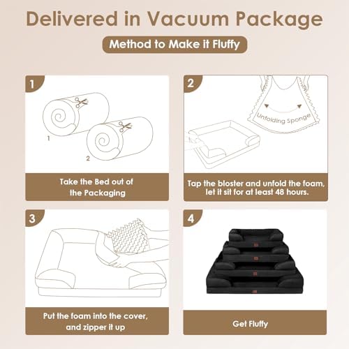 EHEYCIGA Orthopedic XXL Dog Bed, Waterproof Washable XL Big Pet Bed 48" - Image 7