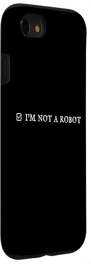 I'm Not a Robot. Prove Human by Captcha Funny Robotics AI Case for iPhone SE (2020) / 7/8 - Image 3