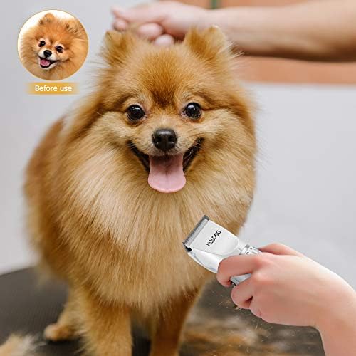 Dog Clippers Professional Heavy Duty Dog Grooming Clipper 3-Speed Low Noise High Power Rechargeable Cordless Pet Grooming Tools for Small & Large Dogs Cats Pets with Thick & Heavy Coats - Image 7