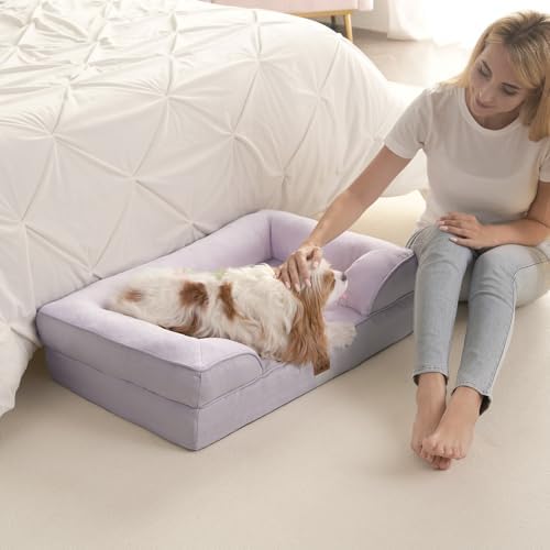 EHEYCIGA Orthopedic Dog Bed Medium Size Dog, Waterproof Washable Pet Beds - Image 7