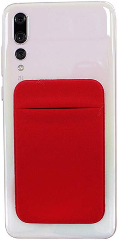 Slim Credit Card Holder for Back of Cell Phone, Stretchy Ultra Lycra 3M Self Adhesive Phone Pocket Stick On Wallet for ID Credit Card Pocket for iPhone Android Galaxy (Red+White+Blue) - Image 7