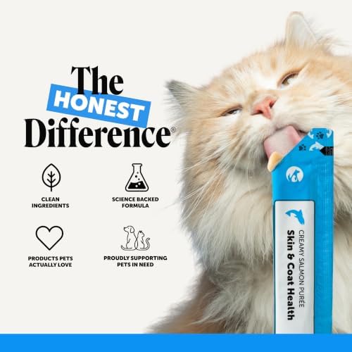 Pet Honesty Vet Backed Cat Skin & Coat Supplement Puree, Salmon, 20 Ct - Image 7