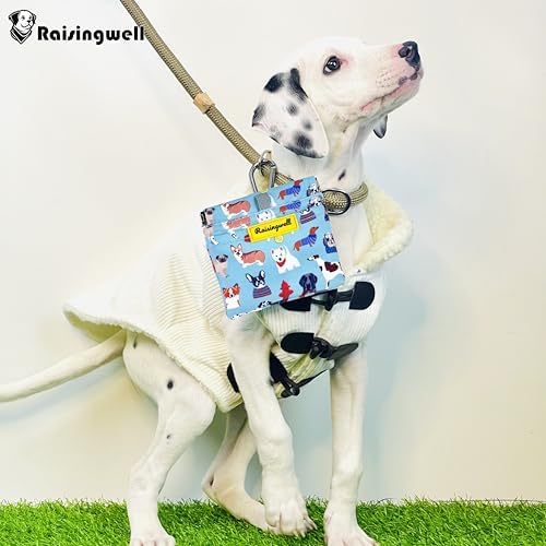 Dog Treat Pouch,Cotton Pocket Sized Training Holder, Hand Free Walking Funny Bag with Carabiner, Self-Closing Pet Feed Snack Reward, Behavior Aids for Puppy Travel or Outdoor Use(Dog Puzzle) - Image 6