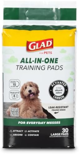 Glad for Pets Activated Carbon Disposable Dog Training Pads, 30 Count, 6-Pk - Image 7