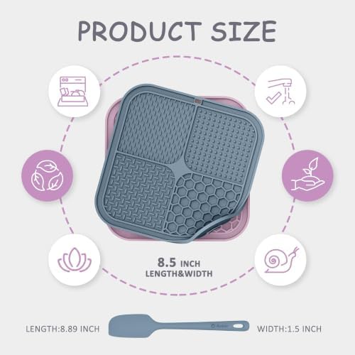 ChefAide 2 Pack Lick Mat for Dogs, Cats & Puppies with Suction Cups - Image 2