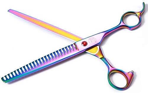Moontay 8" Professional Dog Grooming Scissors Set of 5 with Pet Comb & Bag - Image 7