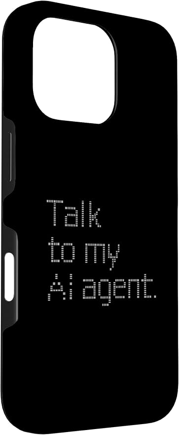 Talk to My AI Agent - Minimalist Tech Design Case for iPhone 16 Pro - Image 3
