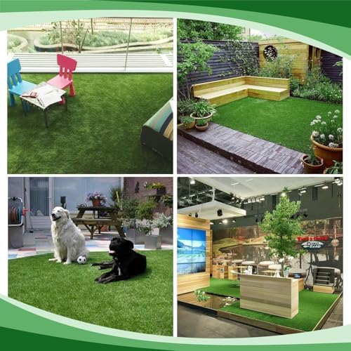 118.1 x 39.4 Inch (Pack of 1) Dog Grass Pad, Extra Large Artificial Grass Turf Mat, Fake Grass for Large Dog Potty Training Indoor Outdoor Balcony Patio Lawn Decoration - Image 7