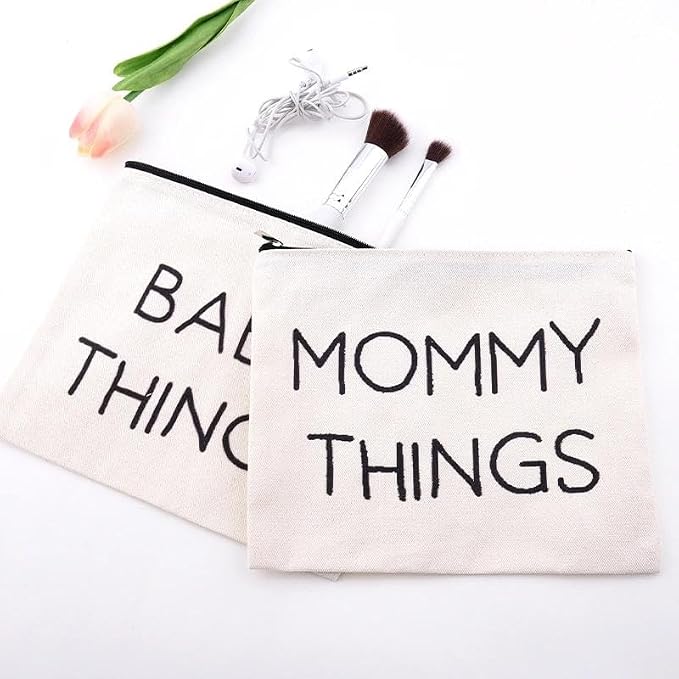 Mommy Things Baby Things Pouch Bags Stuff for Mom After Having a Baby Bag Gift New Mother Gifts After Giving Birth Pregnancy Essentials for Expecting Mom Gift Bag Mommy to Be Postpartum Mama Pouch - Image 7