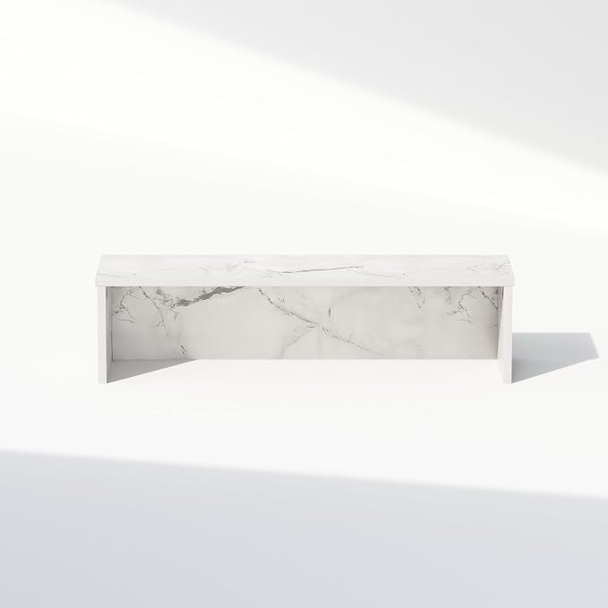 Furinno Classic Desk Organizers and Accessories, 23-Inch Desk Organizer, Desktop Organizer, for Office Supplier, Marble White - Image 6