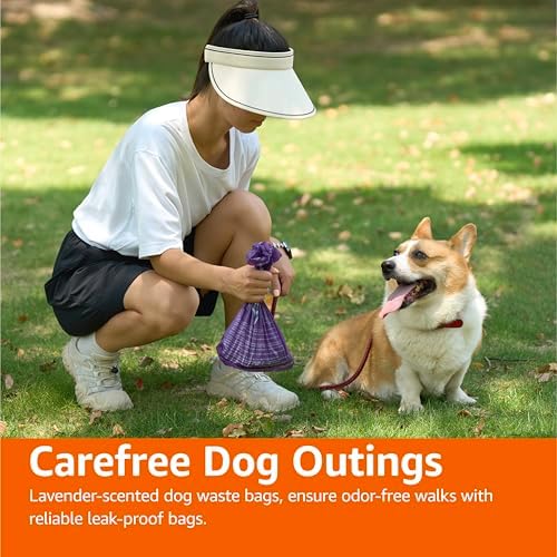 Amazon Basics Premium Dog Poop Bags, 600 Count, Enhanced Leakproof, Premium Lavender Scented - Image 5