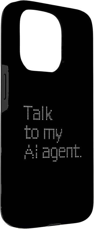 Talk to My AI Agent - Minimalist Tech Design Case for iPhone 15 Pro - Image 3