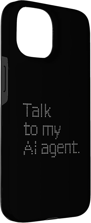 Talk to My AI Agent - Minimalist Tech Design Case for iPhone 15 - Image 3
