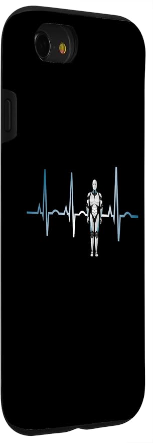 iPhone SE (2020) / 7 / 8 Ai Heartbeat Love Ai EKG Heart Funny Idea for Ai lover Case - Image 3