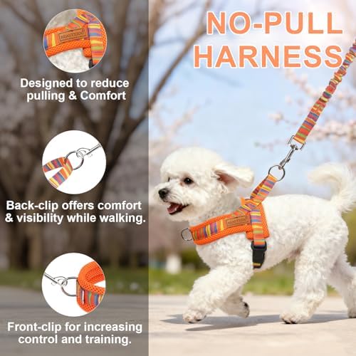 BEAUTYZOO Dog Harness Medium Sized and Leash Set, No Pull Step in Pet Vest - Image 7