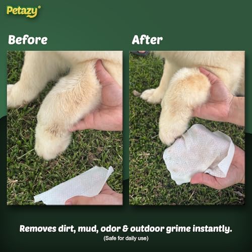 Petazy Pet Wipes for Dogs & Cats - Paws, Ears & Butt Cleaning, 400 Count - Image 7