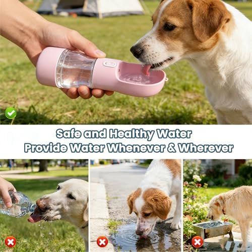 Dog Water Bottle Portable Drinking Water Bowl & Food Container - Image 7