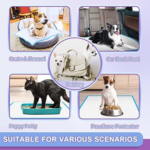 IMMCUTE Puppy Pee Pads 22"x23"-80Count | Dog Pee Training Pads Super Absorbent & Leak-Proof | Disposable Pet Piddle and Potty Pads for Puppies | Dogs | Doggie| Cats | Rabbits - Image 7