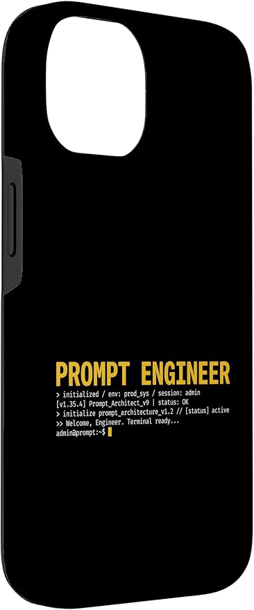 Prompt Engineer Terminal Screen AI Developer Software Coder Case for iPhone 14 - Image 3