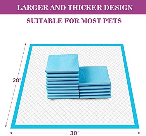 IMMCUTE Large Dog Pee Pads 28"x30"-30 Count | Large Puppy Pee Training Pads Super Absorbent & Leak-Proof | Disposable Pet Piddle and Potty Pads for Puppies | Dogs | Doggie| Cats | Rabbits - Image 7