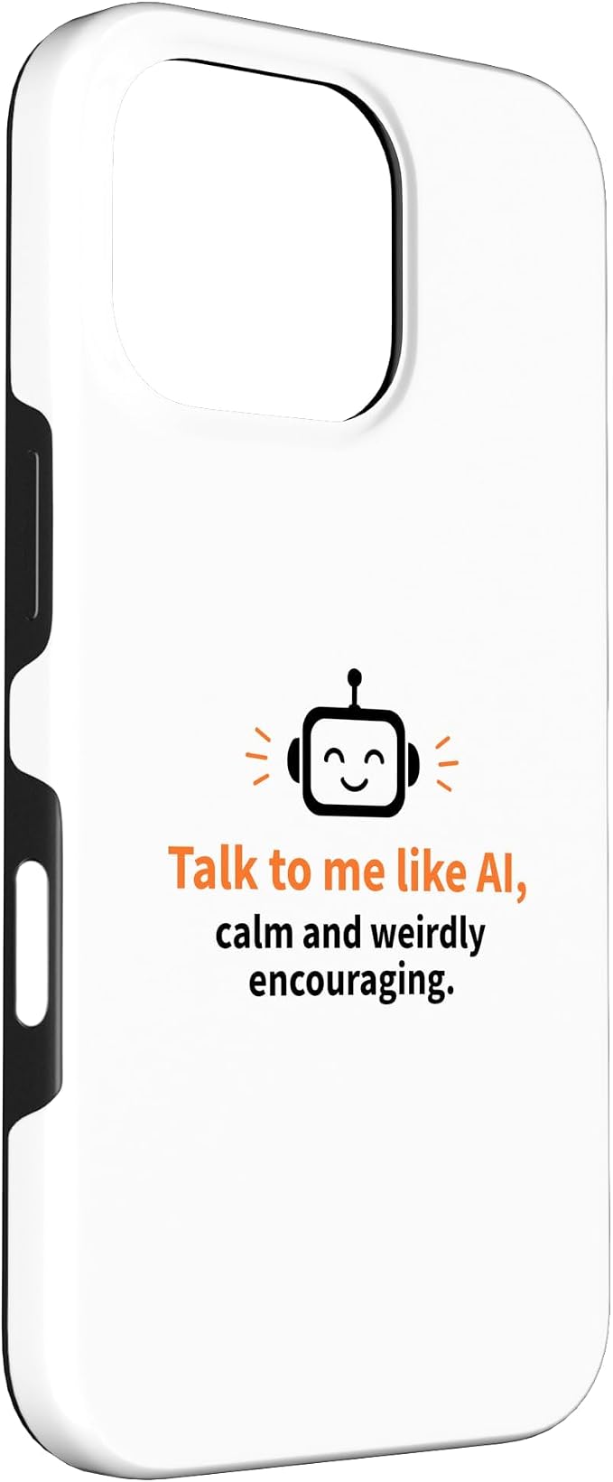 AI Robot Calm Encouraging Tech Support Case for iPhone 16 Pro - Image 3
