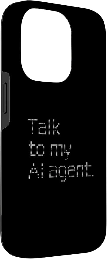 Talk to My AI Agent - Minimalist Tech Design Case for iPhone 14 Pro - Image 3