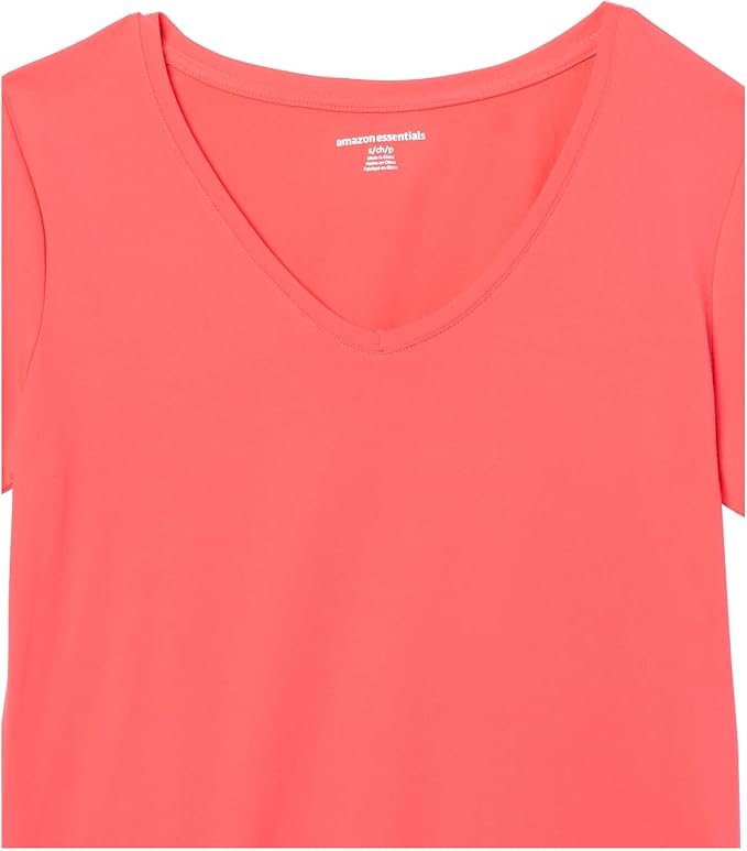 Amazon Essentials Women's Active Quick Dry Tech Stretch Short-Sleeve V-Neck T-Shirt (Available in Plus Size), Pack of 2 - Image 8