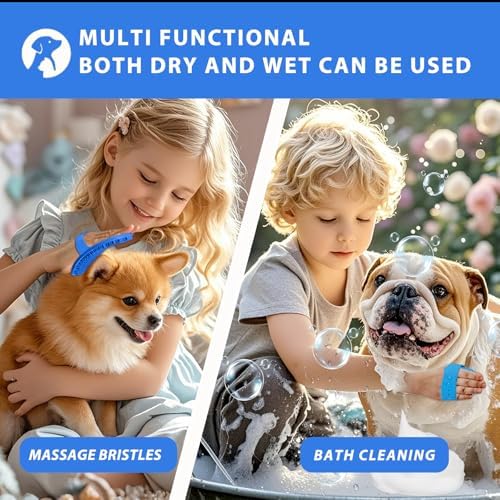 NVNAN Pet Shampoo Brush and Massage Bath Brush - Image 6