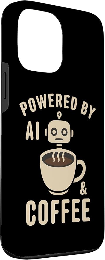 Powered by AI and Coffee Robot Case for iPhone 13 Pro Max - Image 3
