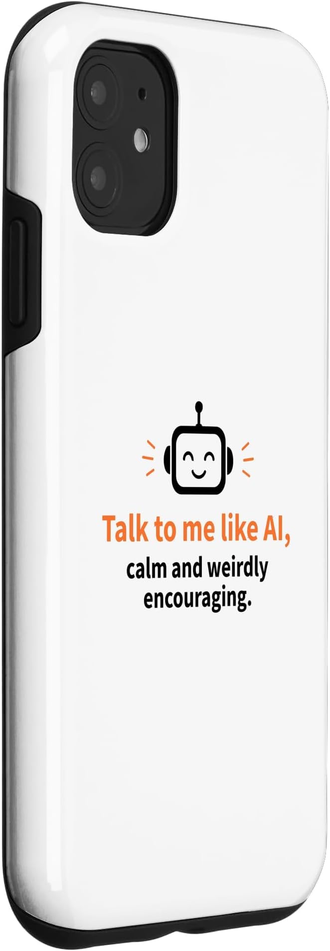 AI Robot Calm Encouraging Tech Support Case for iPhone 11 - Image 3
