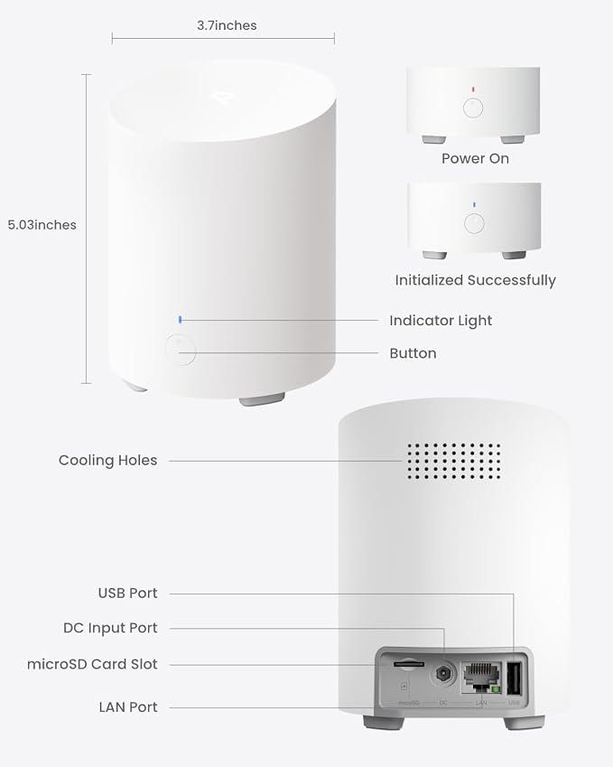 REOLINK Home Hub mini with 2X Argus 3 Pro+Solar Panel, Solar Security Cameras Wireless Outdoor, 2.4/5 GHz WiFi, Solar/Battery Powered, Smart Detection, Motion Recording, No Monthly Fee - Image 9
