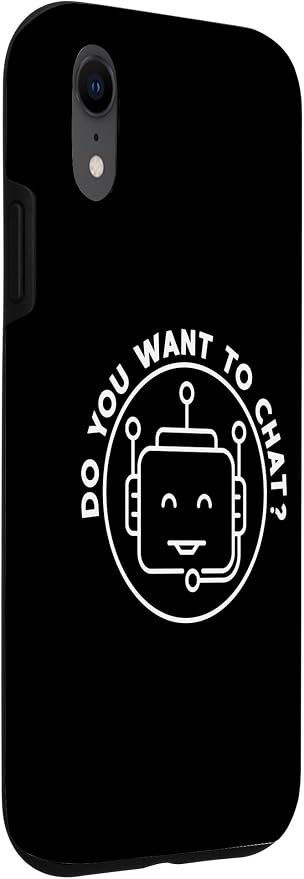 Chatbot - Do You Want To Chat? AI and ML Geek Case for iPhone XR - Image 3