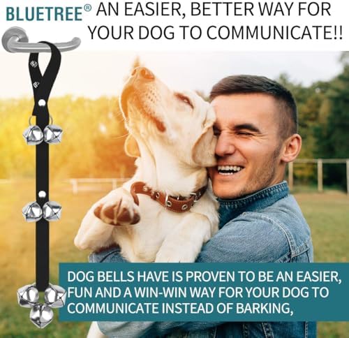 BLUETREE 2 Pack Dog Doorbells Premium Quality Training Potty Great Dog Bells Adjustable Door Bell Dog Bells for Potty Training Your Puppy The Easy Way - 7 Extra Large Loud 1.4 DoorBells - Image 6