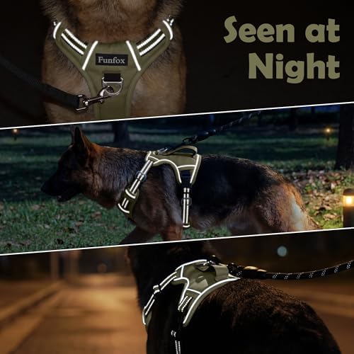 Funfox Dog Harness for XLarge Dogs, No Pull Pet Vest with Front Clip - Image 7