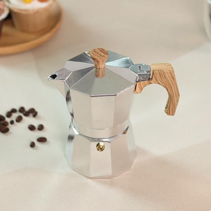 wedrink Stovetop Espresso Maker 3 Cups Moka Pot Cuban Coffee Maker Stovetop Coffee Maker Moka Italian Espresso - Image 7