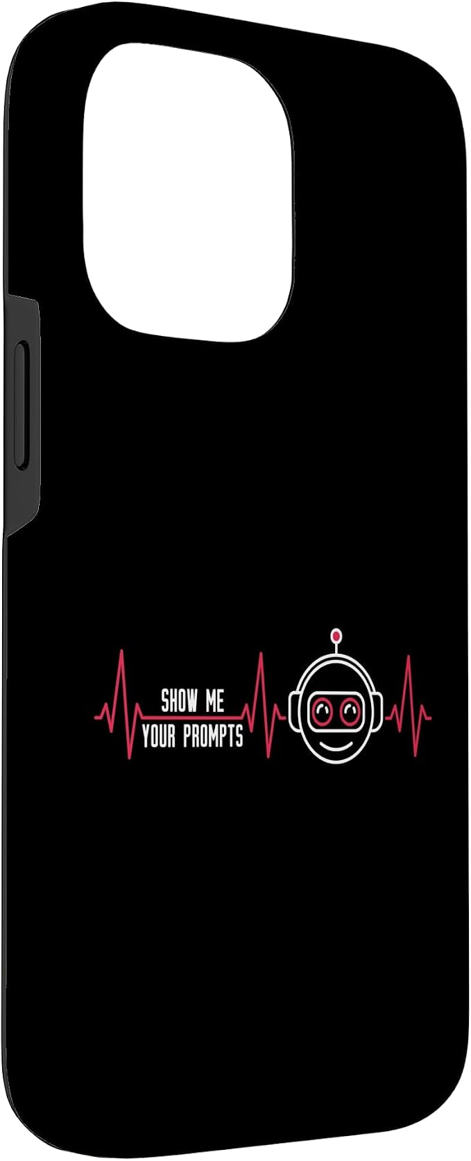 Show Me Your Prompts AI Artificial Intelligence Heartbeat Case for iPhone 14 Pro Max - Image 3