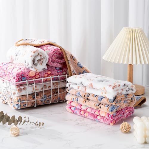 1 Pack 3 Blankets for Dog Puppy Cat (Small 23x16'', Purple, Pink, Brown) - Image 7