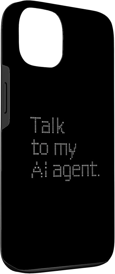 Talk to My AI Agent - Minimalist Tech Design Case for iPhone 13 - Image 3