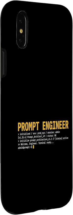 Prompt Engineer Terminal Screen AI Developer Software Coder Case for iPhone X/XS - Image 3