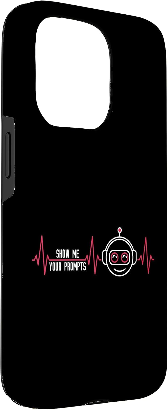 Show Me Your Prompts AI Artificial Intelligence Heartbeat Case for iPhone 15 Pro - Image 3